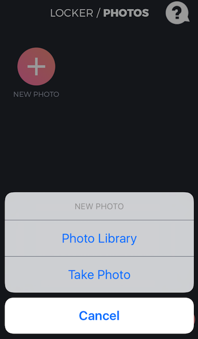 Lock photos with Locker app on iPhone