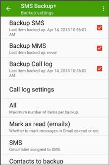 iphone sms backup gmail