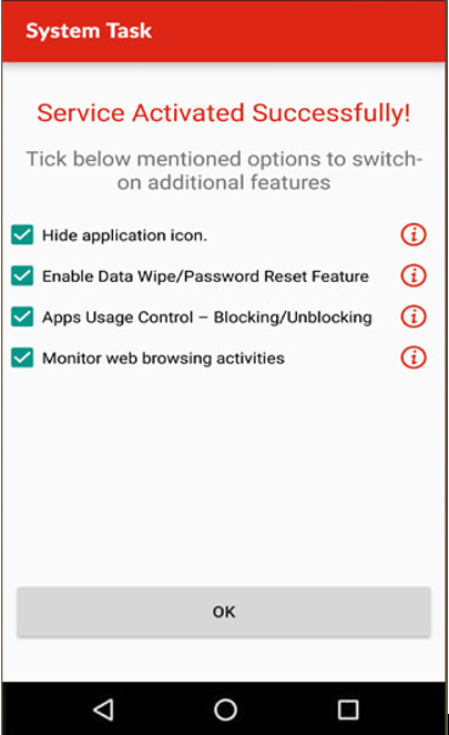 System Task of XNSPY